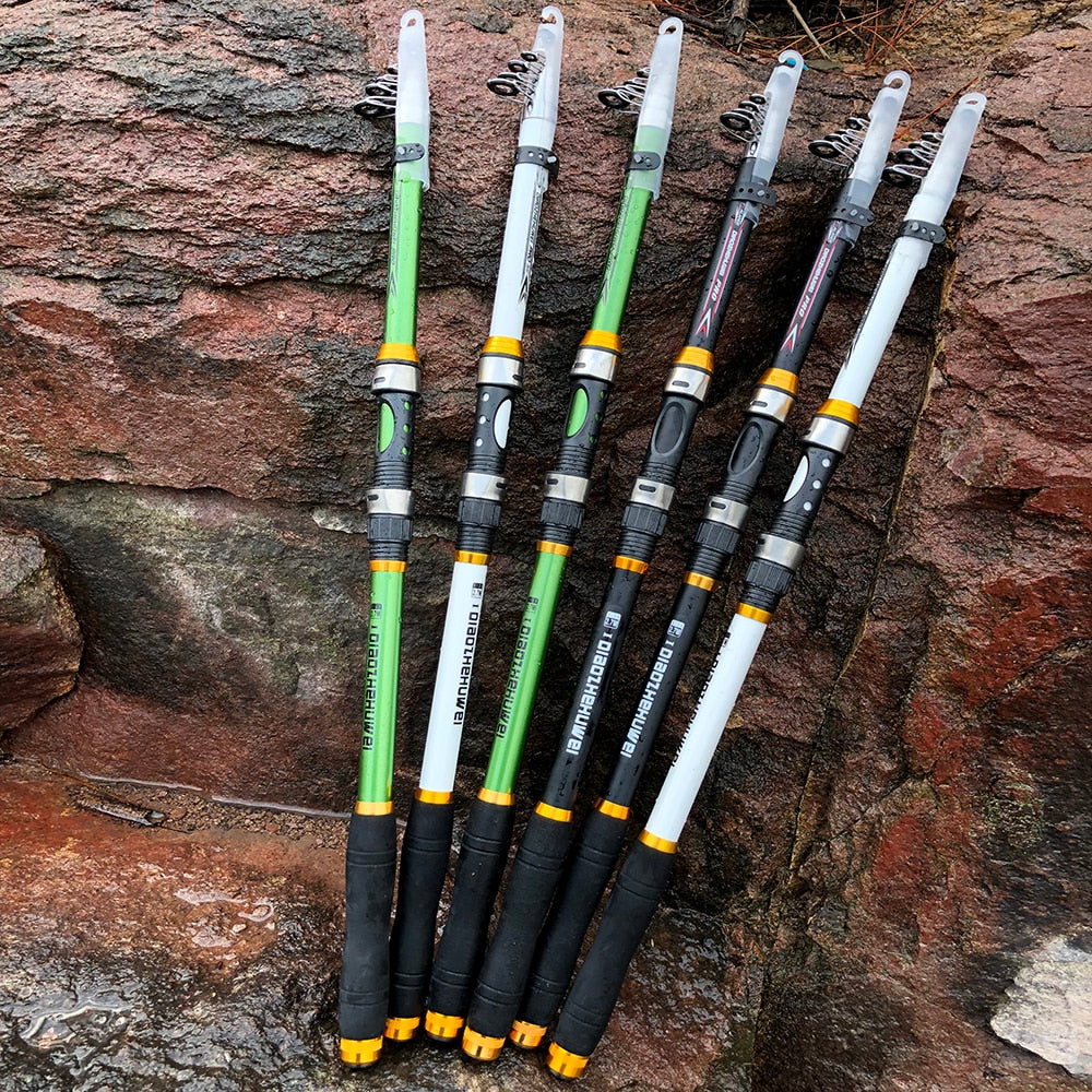 GHOTDA Carp Fishing Rod - Carbon Fiber Telescopic Pole GHOTDA Carp Fishing Rod - Carbon Fiber Telescopic Pole